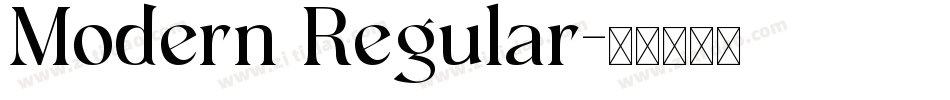 Modern Regular字体转换